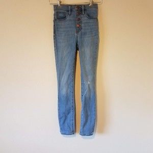 Madewell Women's Size 23 11" High-Rise Roadtripper Jeans Button Fly MB977